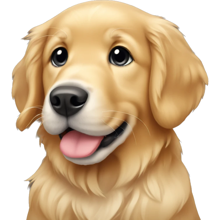 Golden retriever puppy emoji