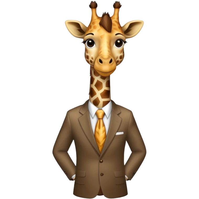 Business Giraffe emoji
