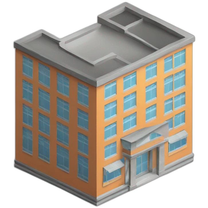 Isometric building  emoji