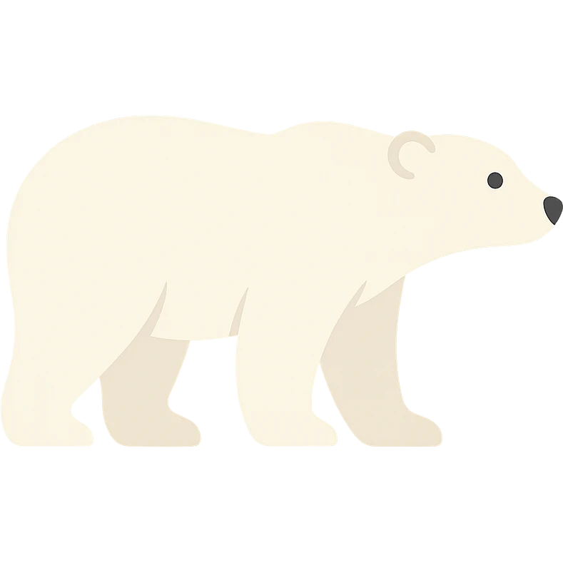 Polar bear emoji