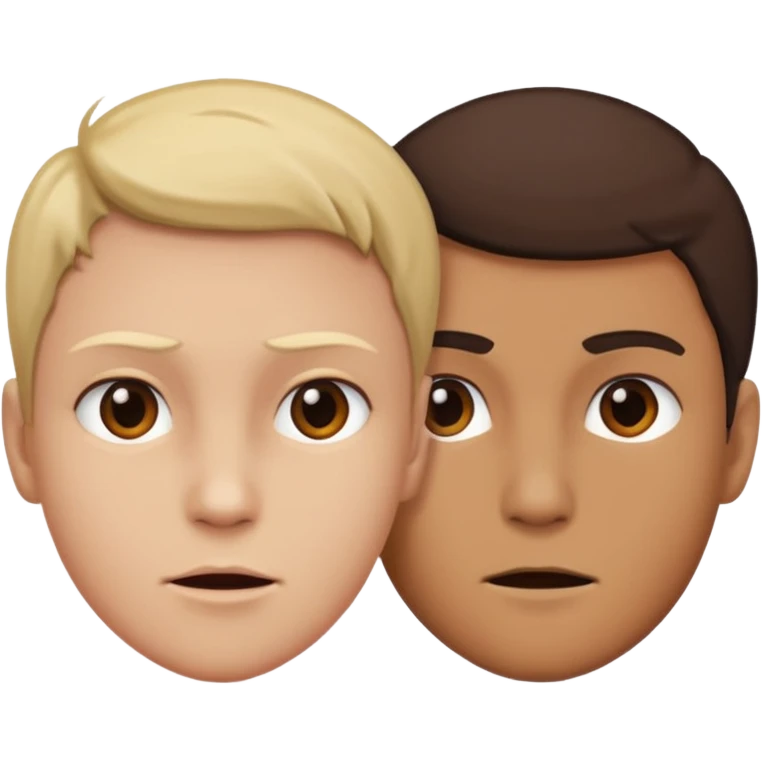 Create one side efforts and one side love emoji