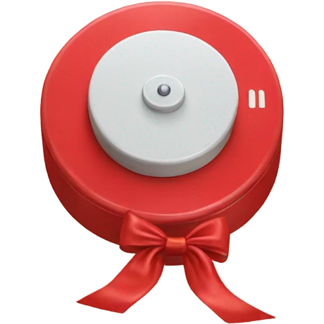 Fire alarm with a preppy bow  emoji