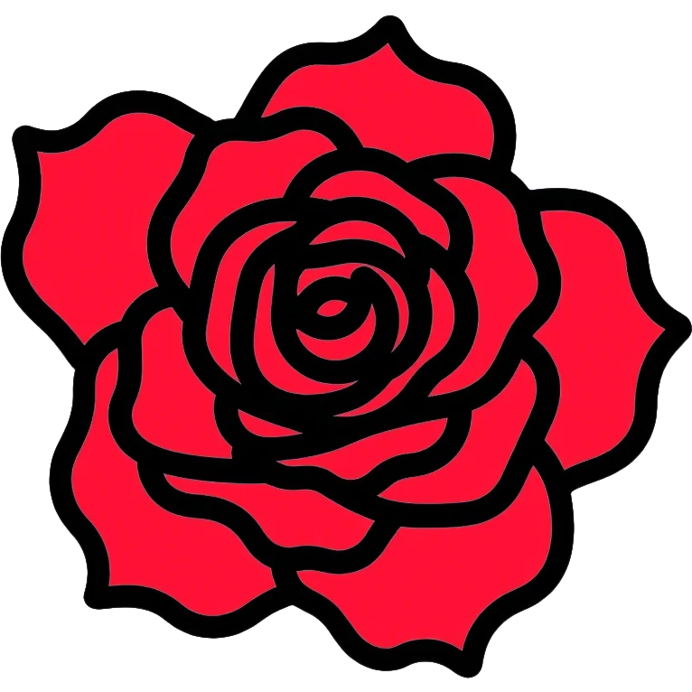 UK Labour Party red rose logo emoji