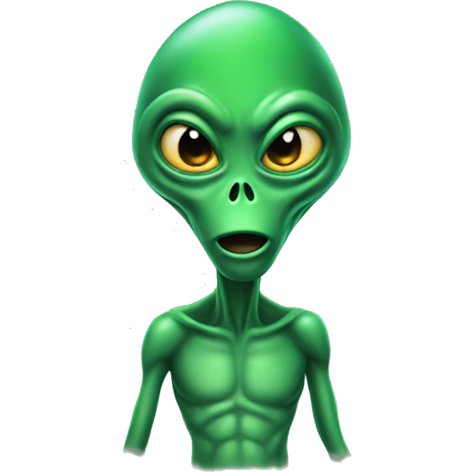 alien in a Santa hat emoji