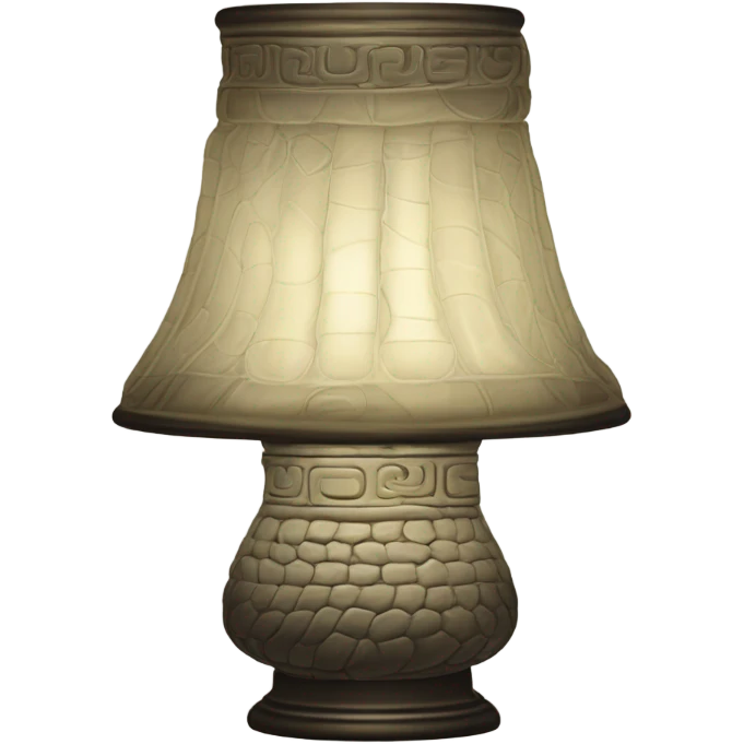 dendera lamp glass snake light emoji