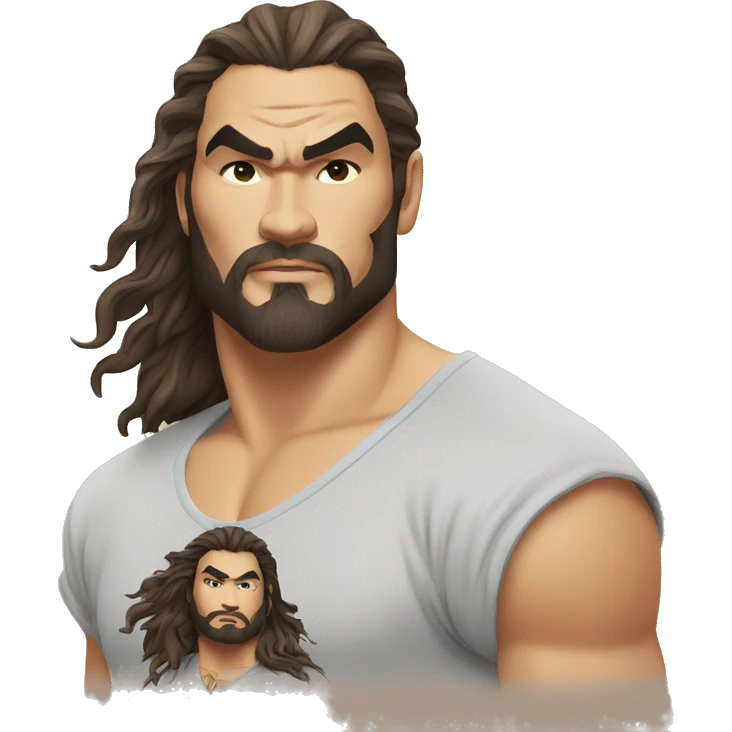 jason momoa wearing tee emoji