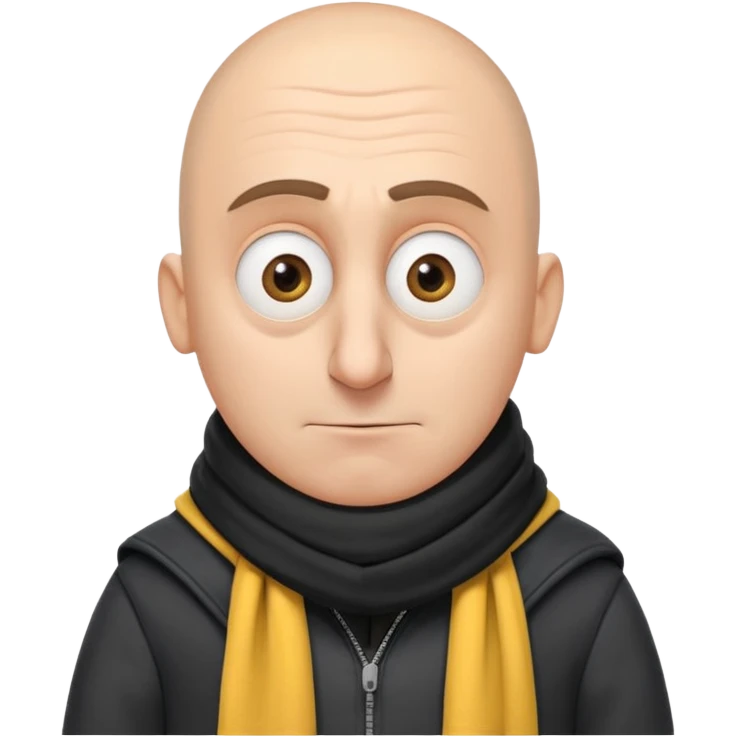 Despicable Me Gru with a big nose emoji