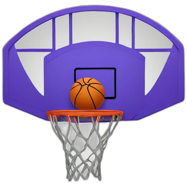 Basketball in a hoop emoji