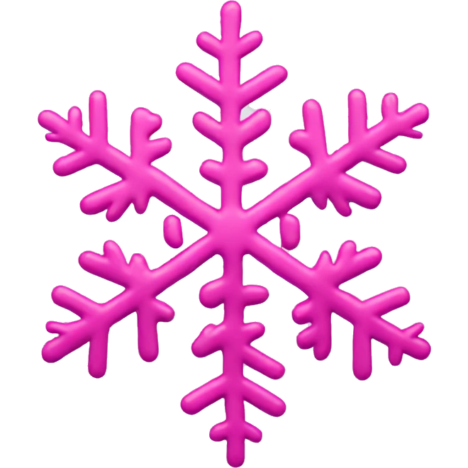 pink snowflake  emoji