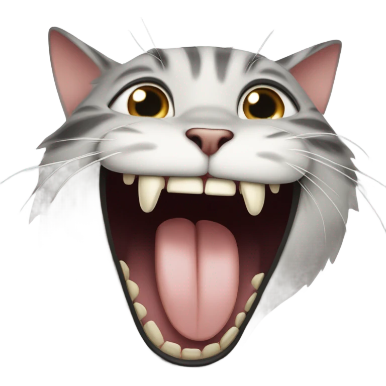 cat bites a person emoji