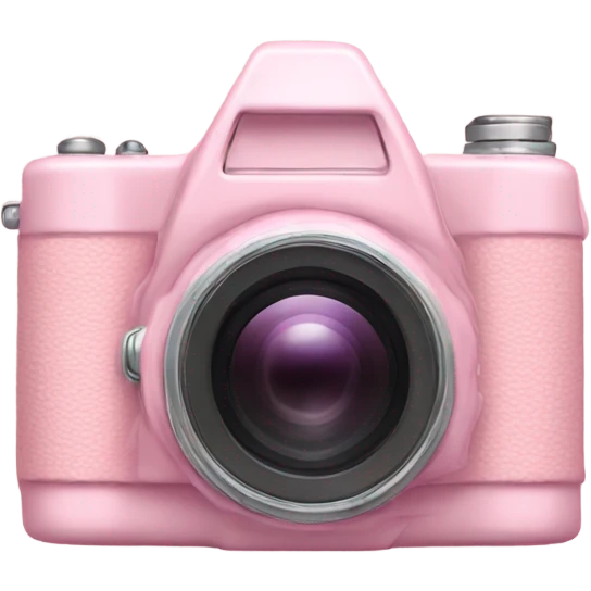 A light pink camera  emoji