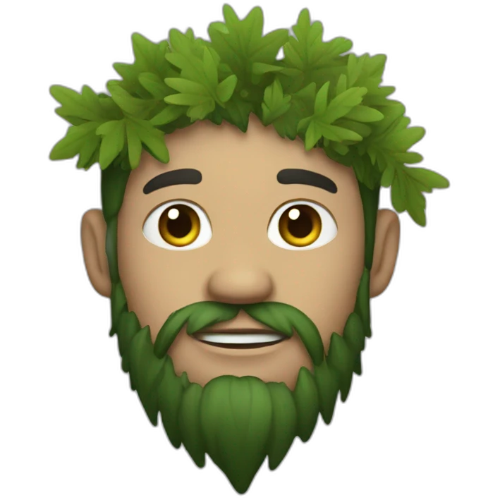 A 2d forest man emoji
