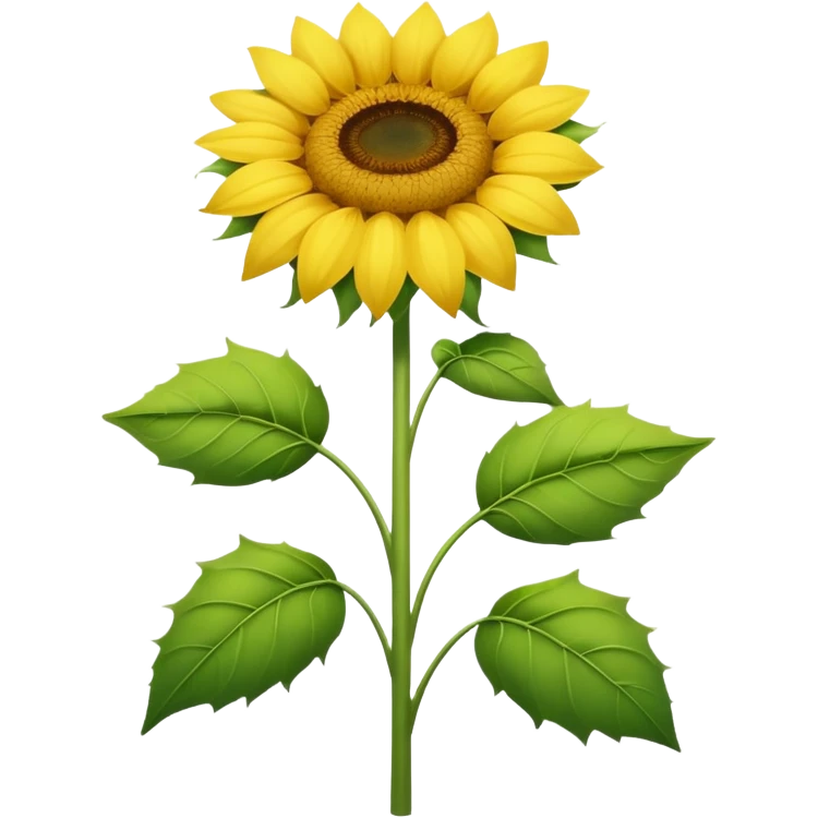 single sunflower emoji