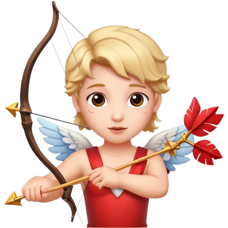 valentine's day themed cupid emoji