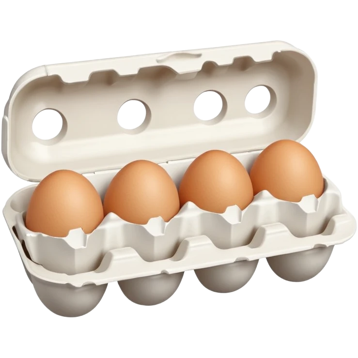 make a egg carton with six spaces but only one egg inside to represent isolation. make the egg have a sad expression like a sad face with tears to communicate his worry. the egg should be white and be the only egg inside the carton. emoji