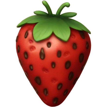 Strawberry covered in chocolate emoji