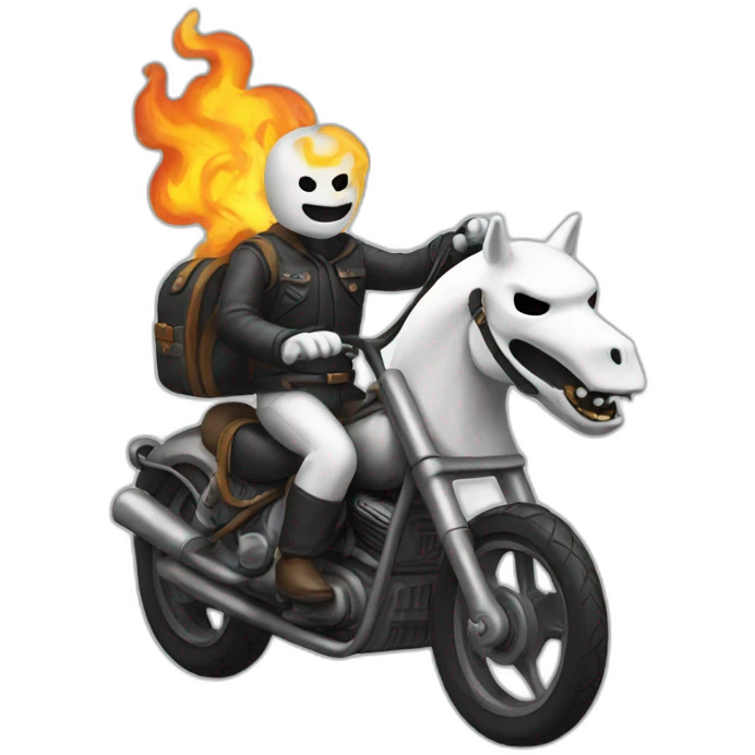 Ghosts rider fire emoji
