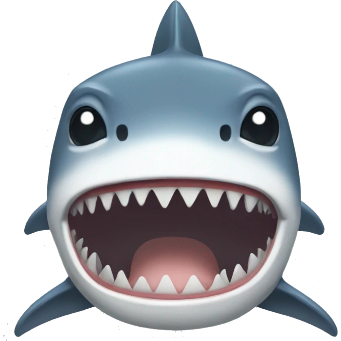 Crying shark emoji