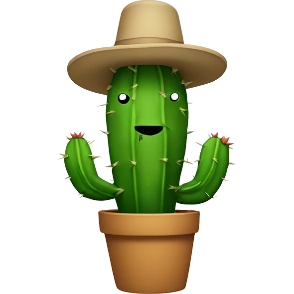 Cactus snowman  emoji