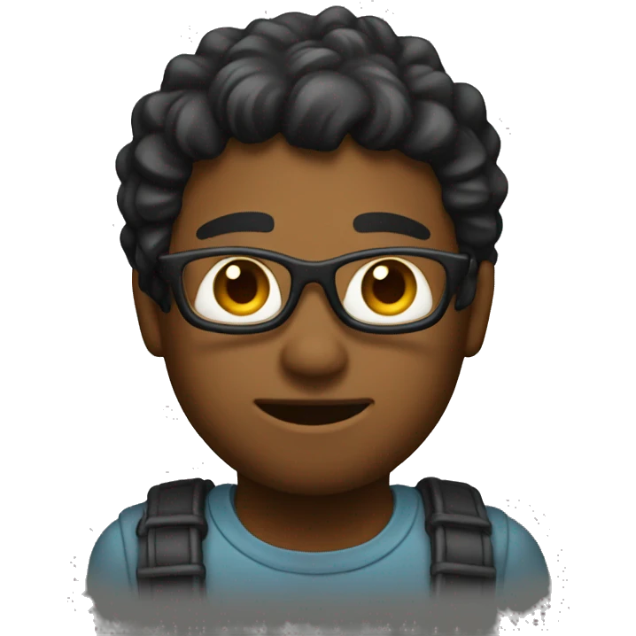 developer with black h emoji