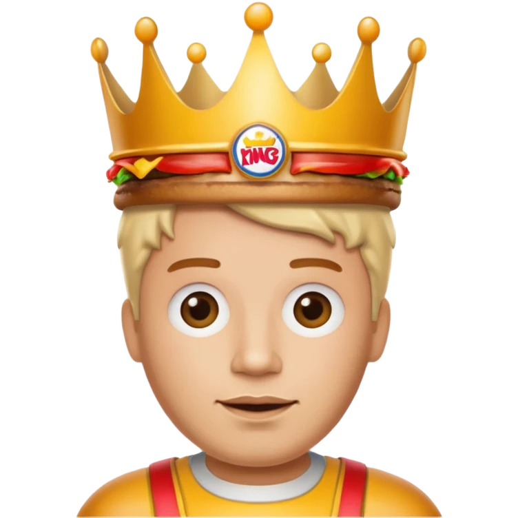 Burger King Crown guy meme emoji