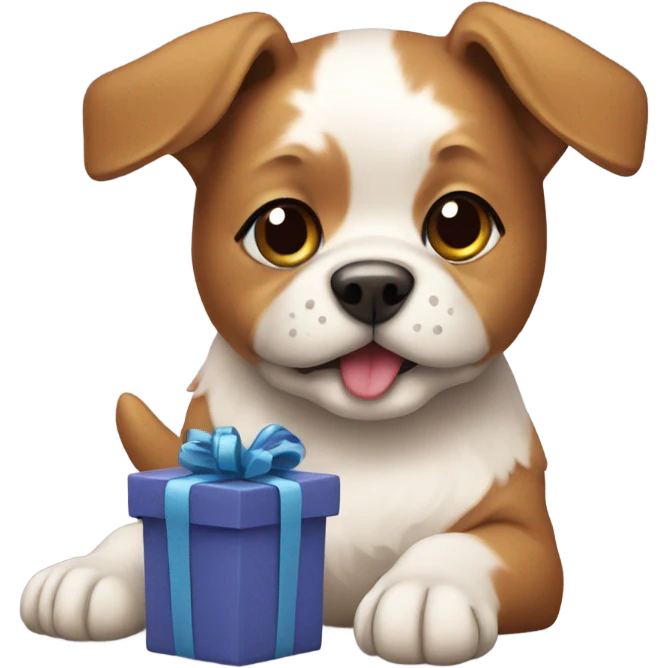 Doggy present emoji