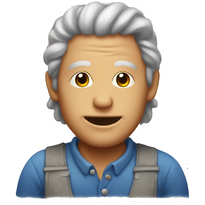 a dyeing man emoji