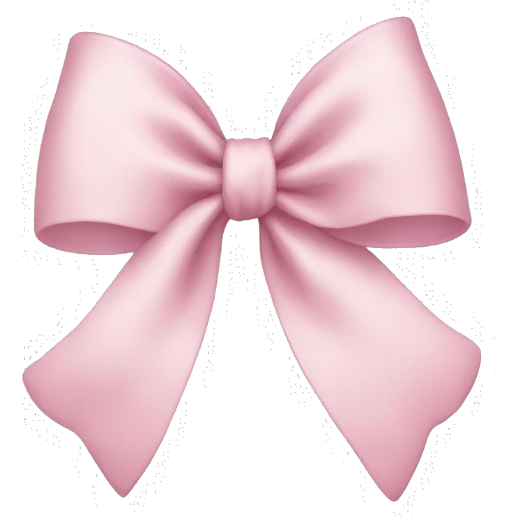 Light pink bow emoji