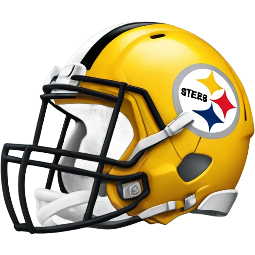 Steelers helmet with logo emoji