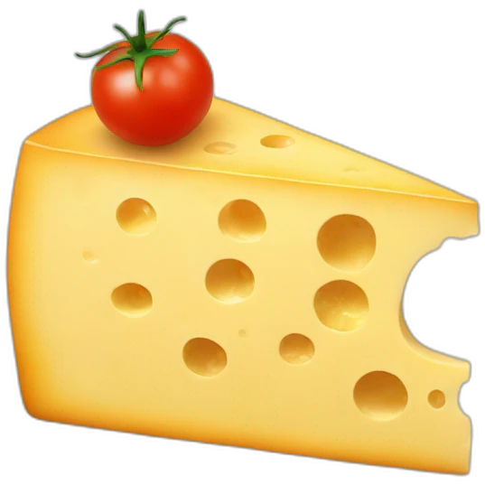 Cheese with tomato emoji