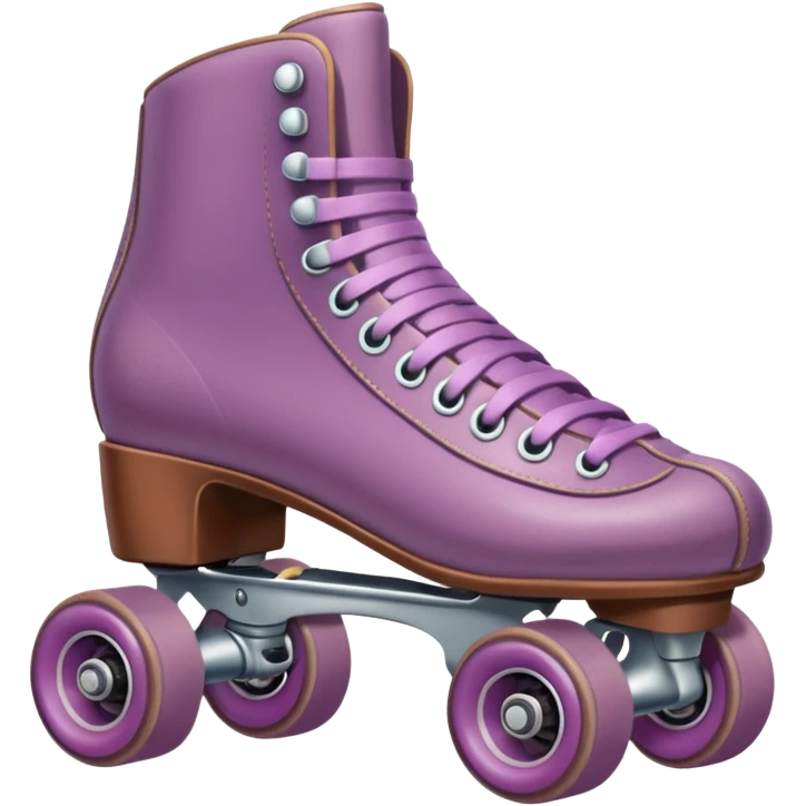 Vintage mauve roller skates emoji