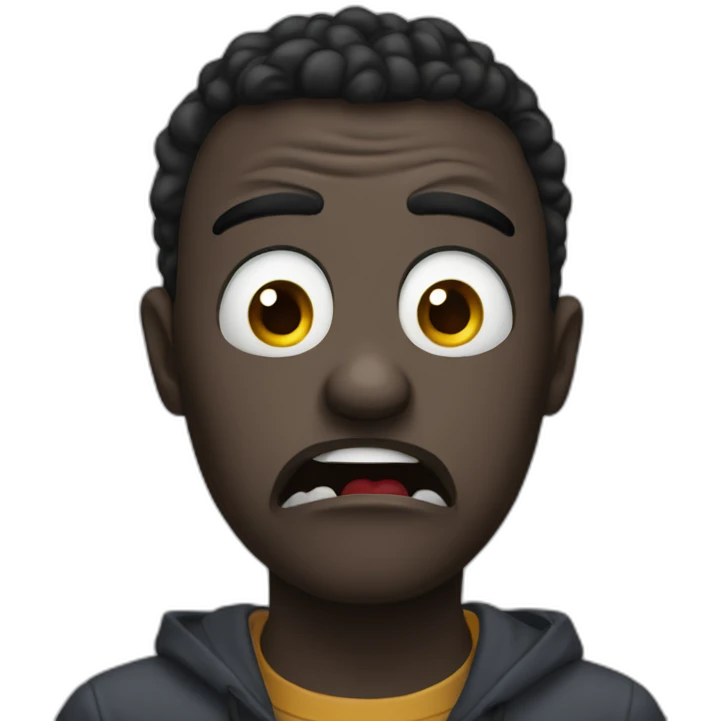 scared and confuse person emoji