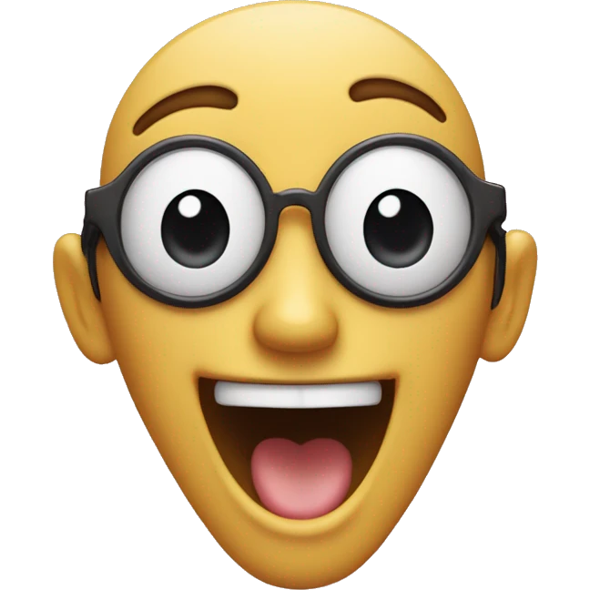 "Design an emoji with a big smile and heart-shaped eyes, showing extreme happiness and excitement. emoji