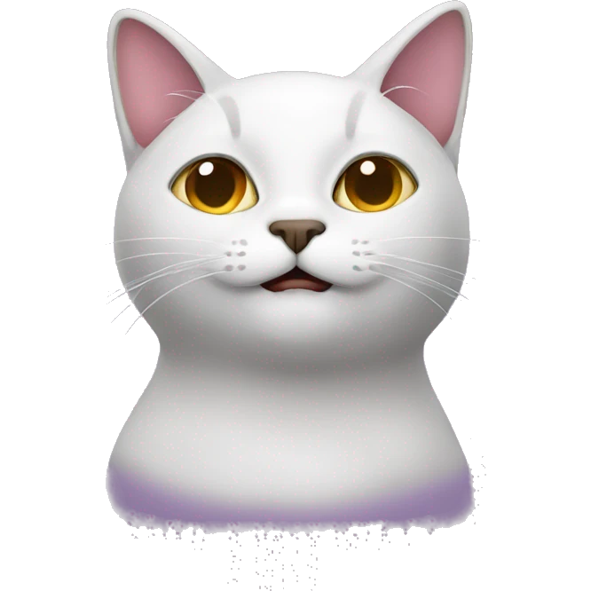 cat wearing a eggplant emoji