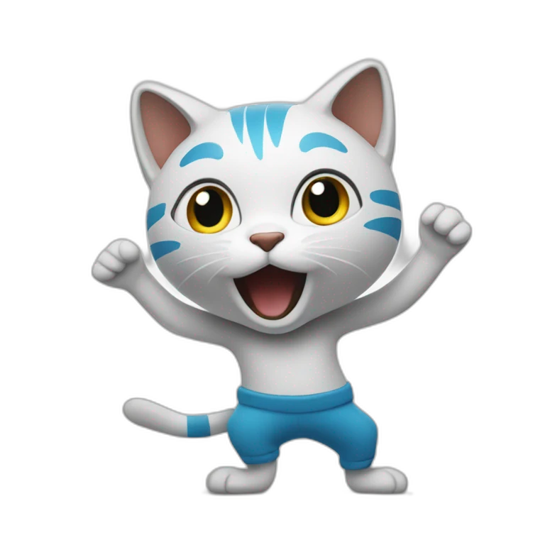 Un chat qui danse  emoji
