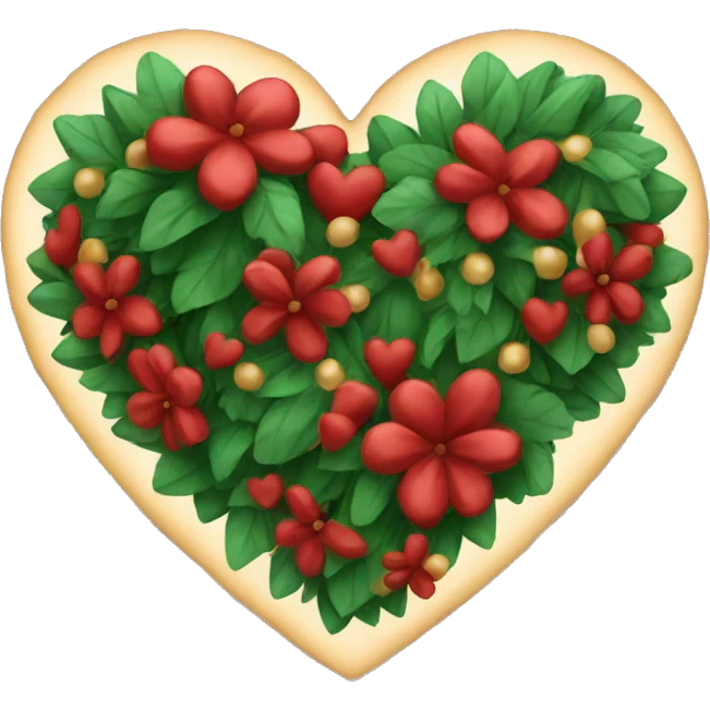 Heart emoji but Christmas theme  emoji