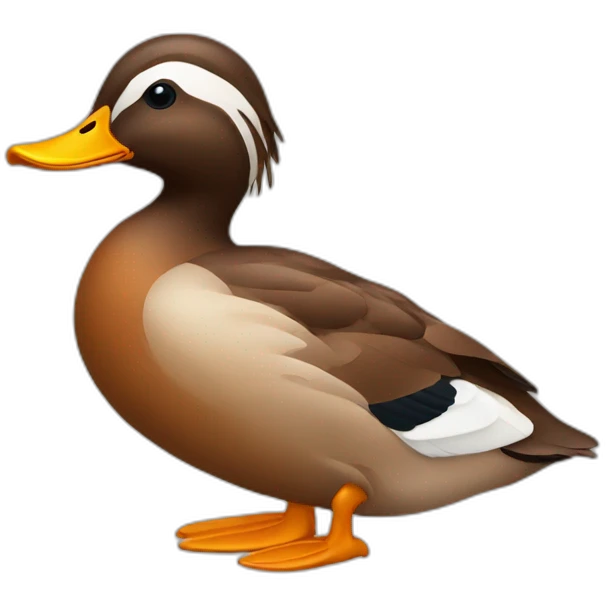 brown wild duck emoji