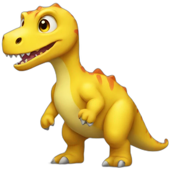 Yellow dinosaur emoji