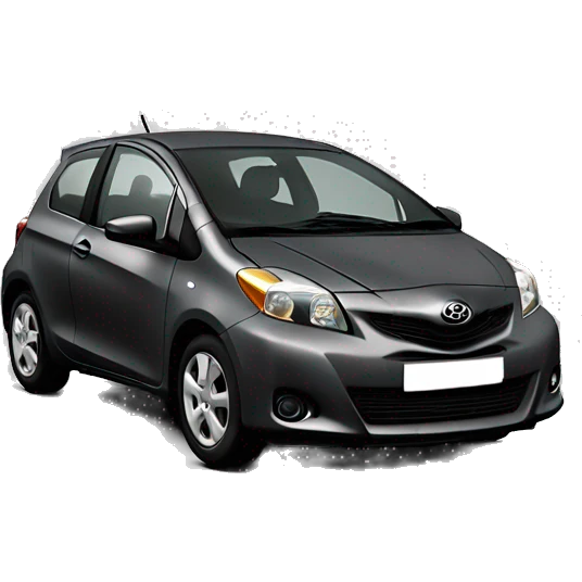 Toyota yaris 2009 hatchback dark gray emoji