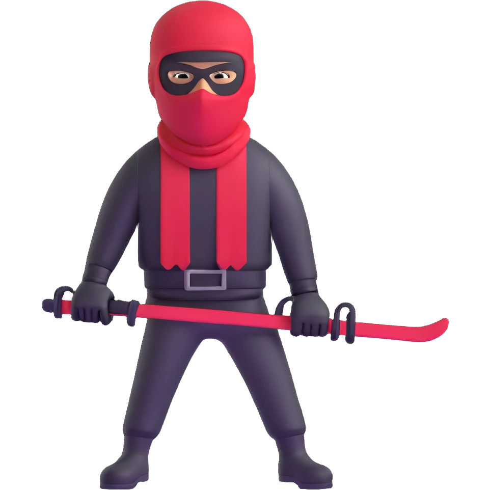 robber in a red ski mask emoji