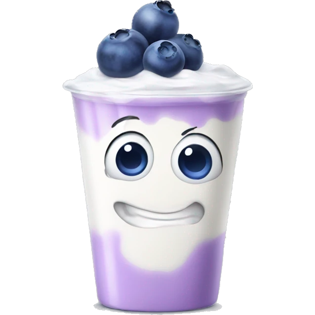 Blueberry yogurt  emoji