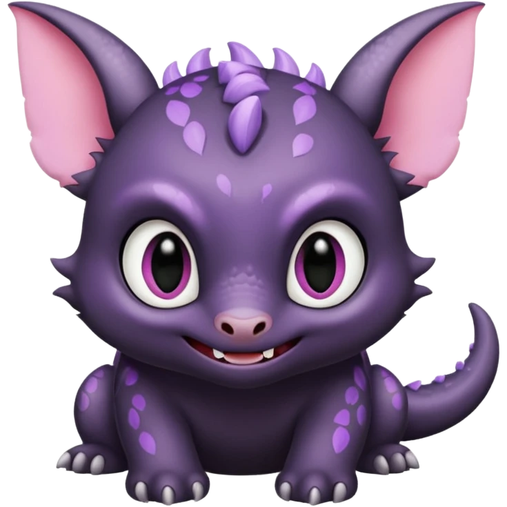 Pink Lavender Marked Rhypherior-Toothless-animal emoji