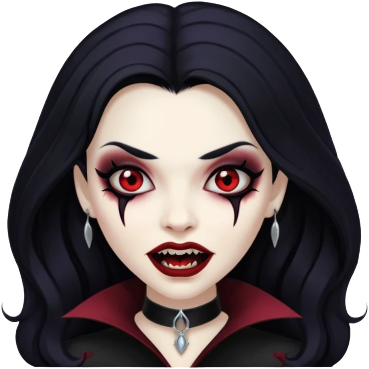 black vampire woman emoji