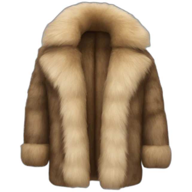 Fur coat emoji
