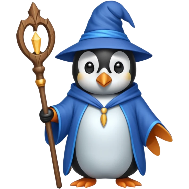 Penguin Wizard emoji