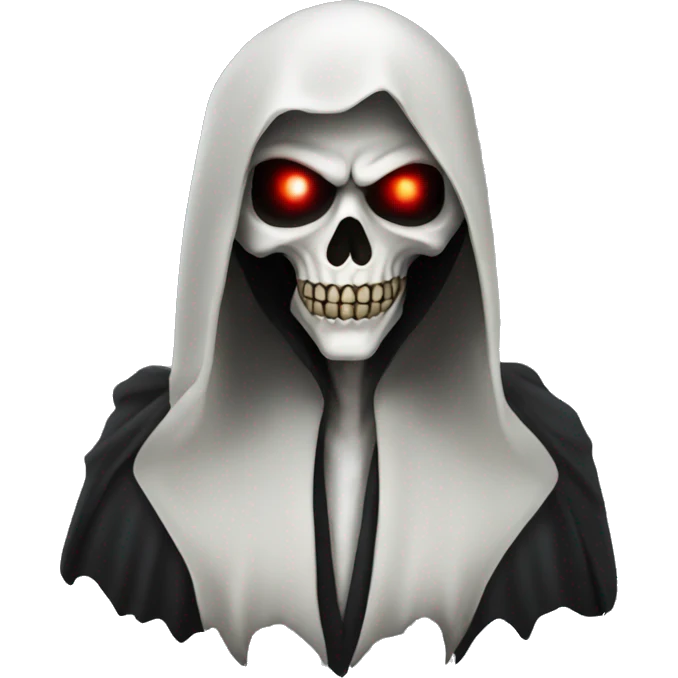 Realistic Grim reaper with red eyes  emoji