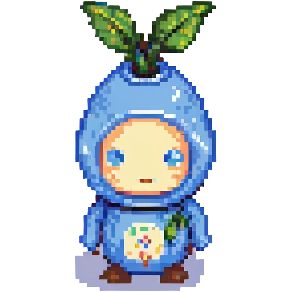 pikmin character, pixel art style emoji