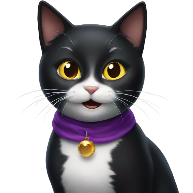 amazed magical black cat  emoji