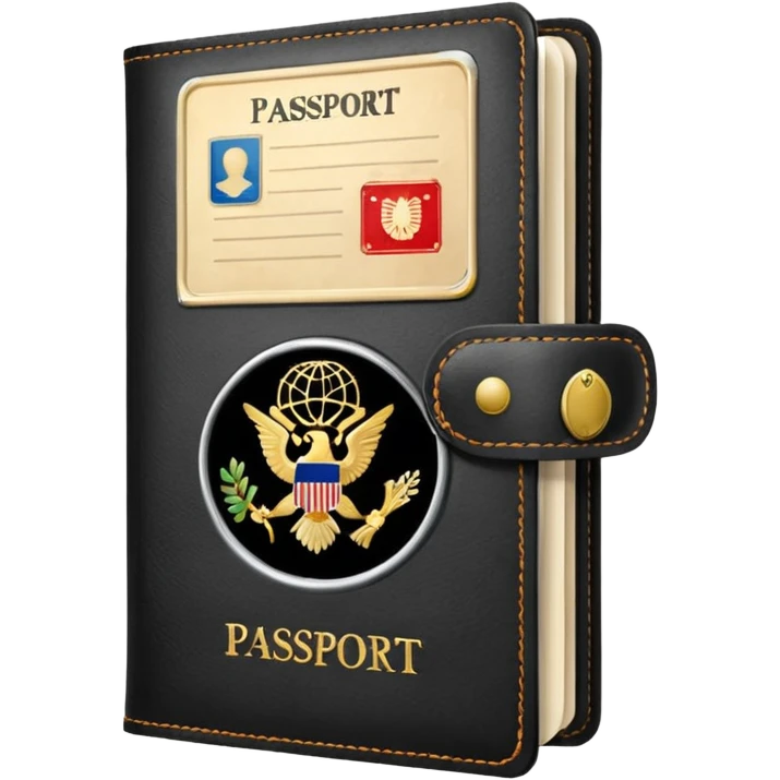 Travelling passport emoji
