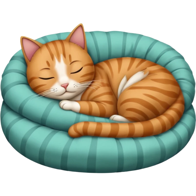 Cat going to bed emoji